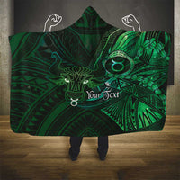 Personalised Polynesia Zodiac Taurus Hooded Blanket Galaxy Polynesian Pattern Chest Tattoo Style LT14 - Polynesian Pride