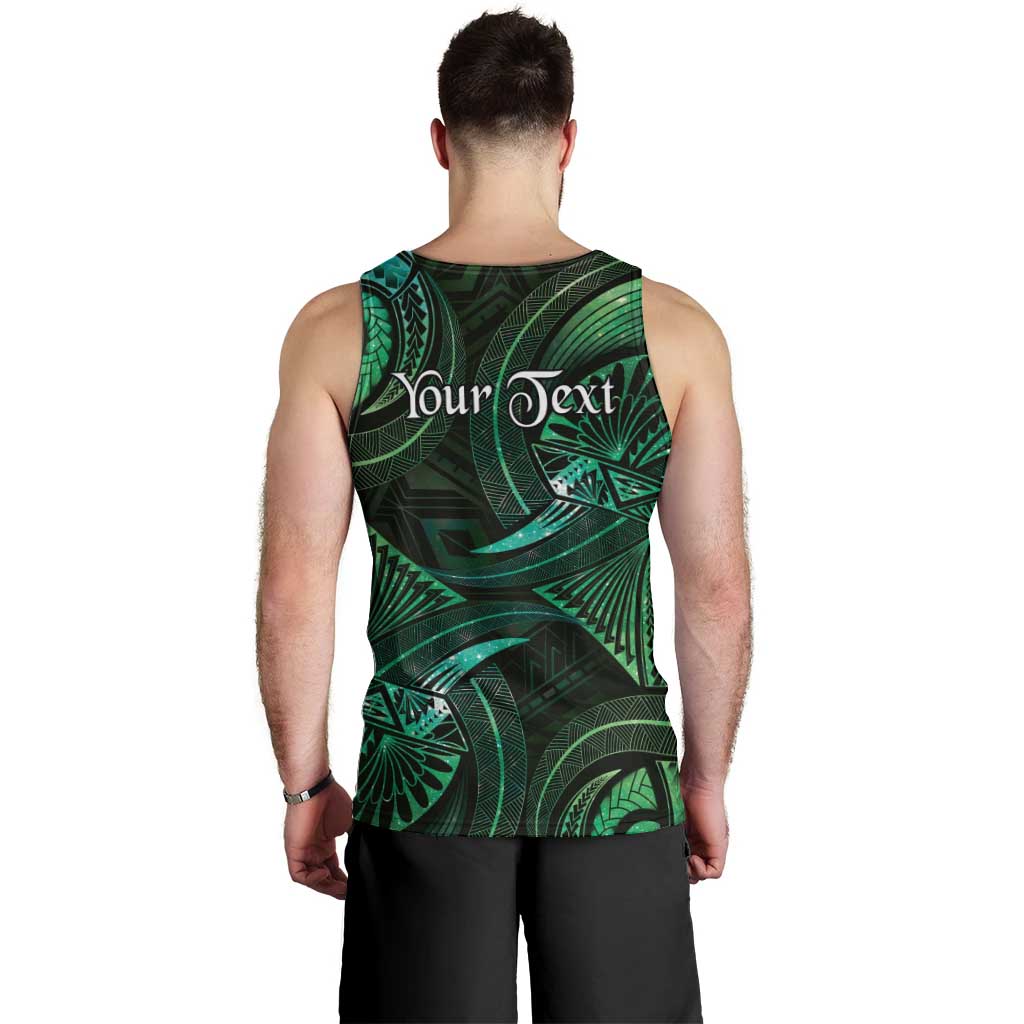 Personalised Polynesia Zodiac Taurus Men Tank Top Galaxy Polynesian Pattern Chest Tattoo Style LT14 - Polynesian Pride