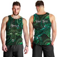 Personalised Polynesia Zodiac Taurus Men Tank Top Galaxy Polynesian Pattern Chest Tattoo Style LT14 - Polynesian Pride