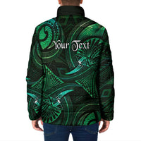 Personalised Polynesia Zodiac Taurus Padded Jacket Galaxy Polynesian Pattern Chest Tattoo Style LT14 - Polynesian Pride