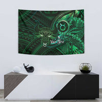 Personalised Polynesia Zodiac Taurus Tapestry Galaxy Polynesian Pattern Chest Tattoo Style LT14 - Polynesian Pride