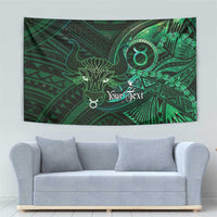Personalised Polynesia Zodiac Taurus Tapestry Galaxy Polynesian Pattern Chest Tattoo Style LT14 - Polynesian Pride