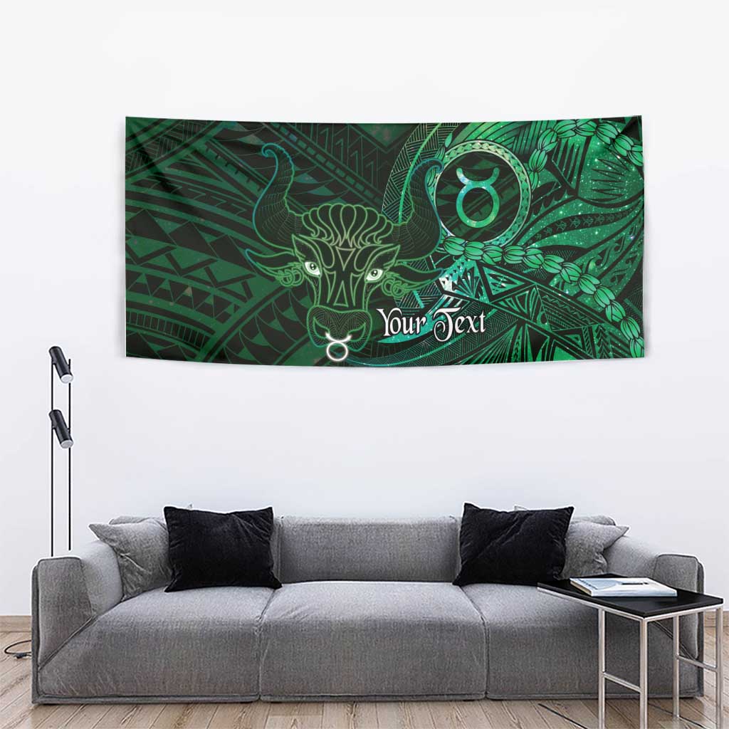 Personalised Polynesia Zodiac Taurus Tapestry Galaxy Polynesian Pattern Chest Tattoo Style LT14 - Polynesian Pride