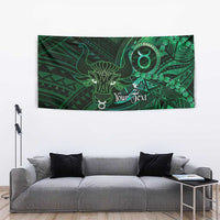 Personalised Polynesia Zodiac Taurus Tapestry Galaxy Polynesian Pattern Chest Tattoo Style LT14 - Polynesian Pride