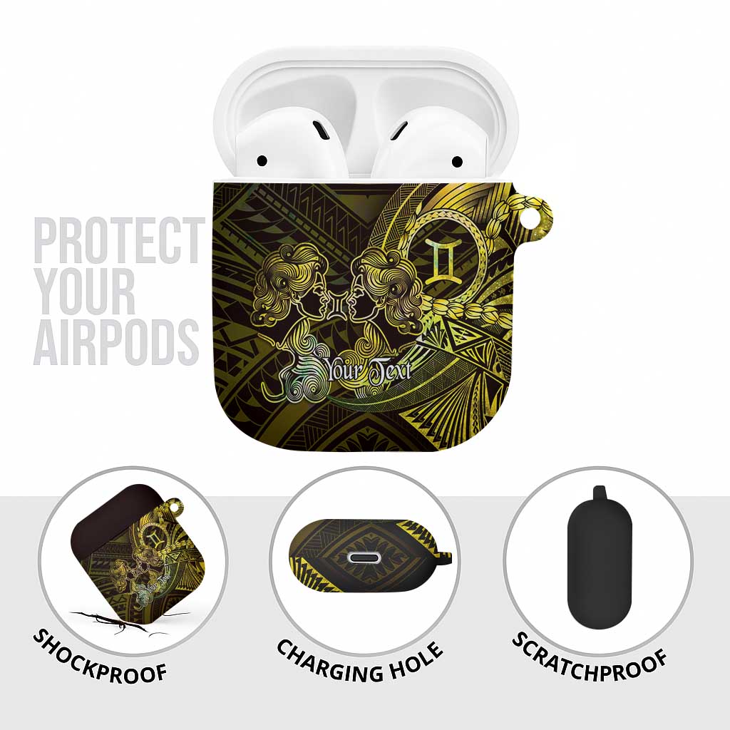 Personalised Polynesia Zodiac Gemini AirPods Case Galaxy Polynesian Pattern Chest Tattoo Style LT14 - Polynesian Pride