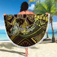 Personalised Polynesia Zodiac Gemini Beach Blanket Galaxy Polynesian Pattern Chest Tattoo Style LT14 - Polynesian Pride