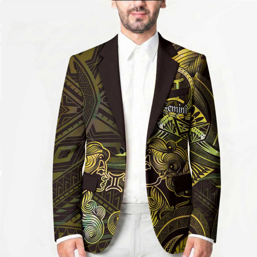 Personalised Polynesia Zodiac Gemini Blazer Galaxy Polynesian Pattern Chest Tattoo Style LT14 - Polynesian Pride