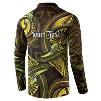 Personalised Polynesia Zodiac Gemini Button Sweatshirt Galaxy Polynesian Pattern Chest Tattoo Style LT14 - Polynesian Pride