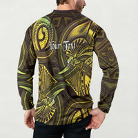 Personalised Polynesia Zodiac Gemini Button Sweatshirt Galaxy Polynesian Pattern Chest Tattoo Style LT14 - Polynesian Pride
