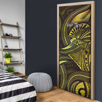 Personalised Polynesia Zodiac Gemini Door Cover Galaxy Polynesian Pattern Chest Tattoo Style LT14 - Polynesian Pride