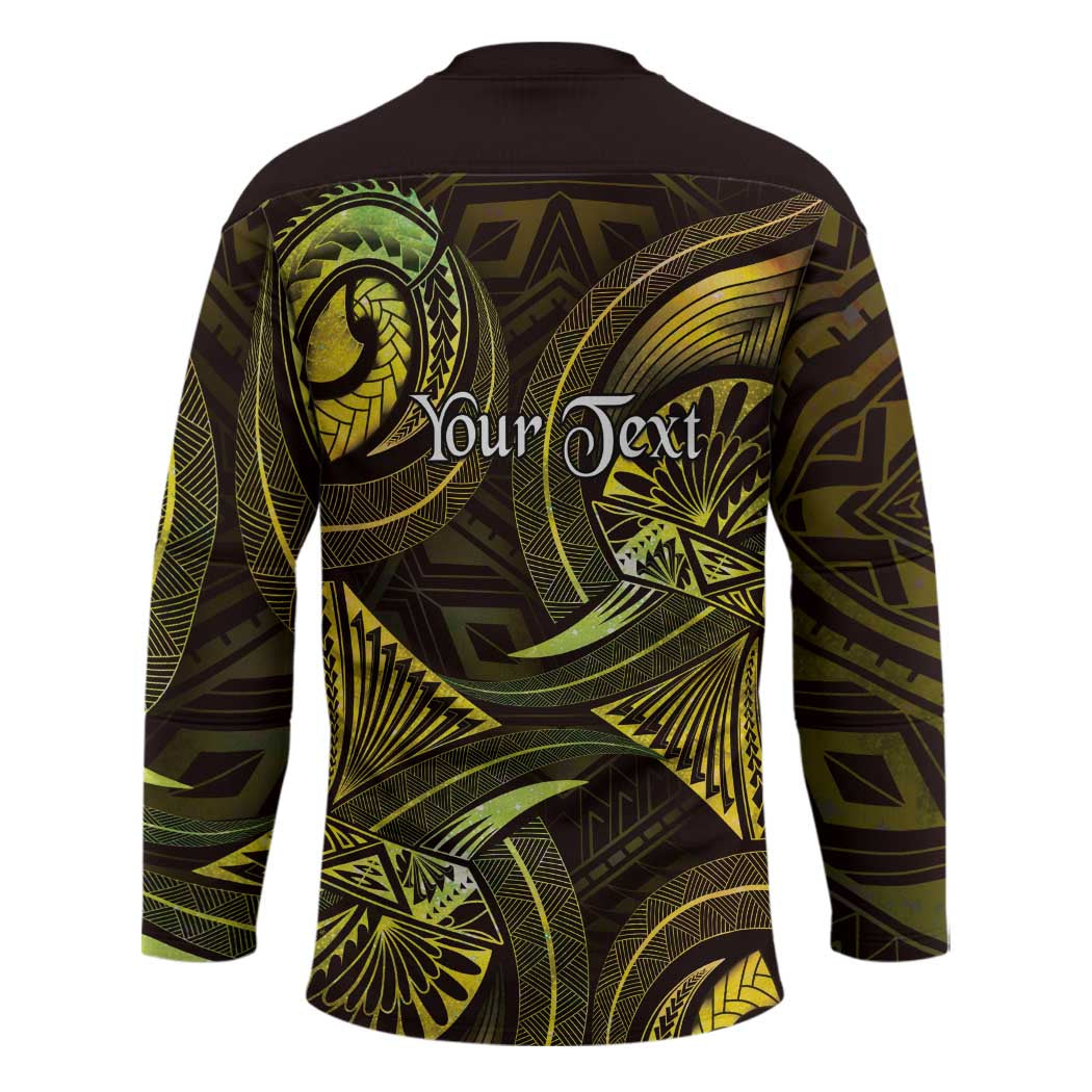 Personalised Polynesia Zodiac Gemini Hockey Jersey Galaxy Polynesian Pattern Chest Tattoo Style LT14 - Polynesian Pride