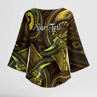 Personalised Polynesia Zodiac Gemini Kimono Sleeve Blouse Galaxy Polynesian Pattern Chest Tattoo Style LT14 - Polynesian Pride
