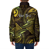 Personalised Polynesia Zodiac Gemini Padded Jacket Galaxy Polynesian Pattern Chest Tattoo Style LT14 - Polynesian Pride