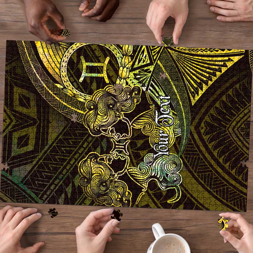 Personalised Polynesia Zodiac Gemini Puzzle Galaxy Polynesian Pattern Chest Tattoo Style LT14 - Polynesian Pride