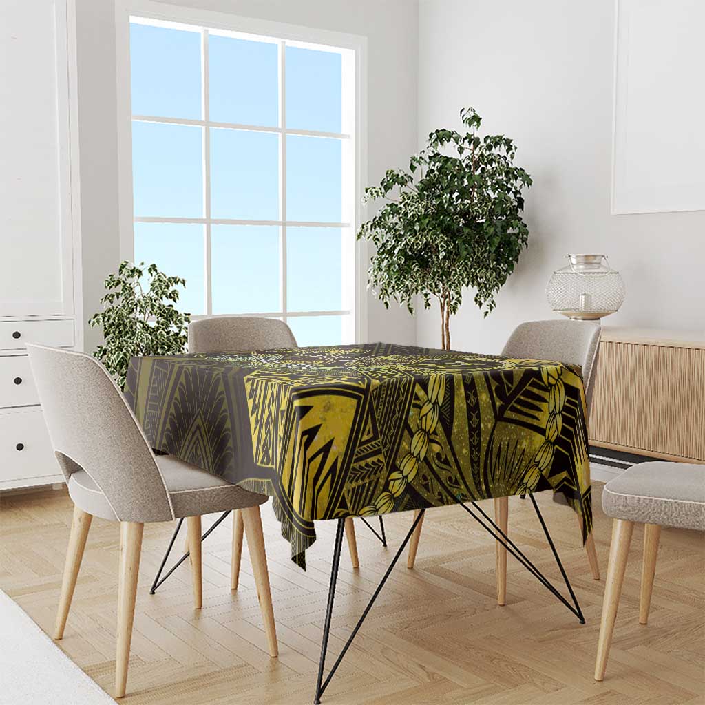 Personalised Polynesia Zodiac Gemini Tablecloth Galaxy Polynesian Pattern Chest Tattoo Style LT14 - Polynesian Pride
