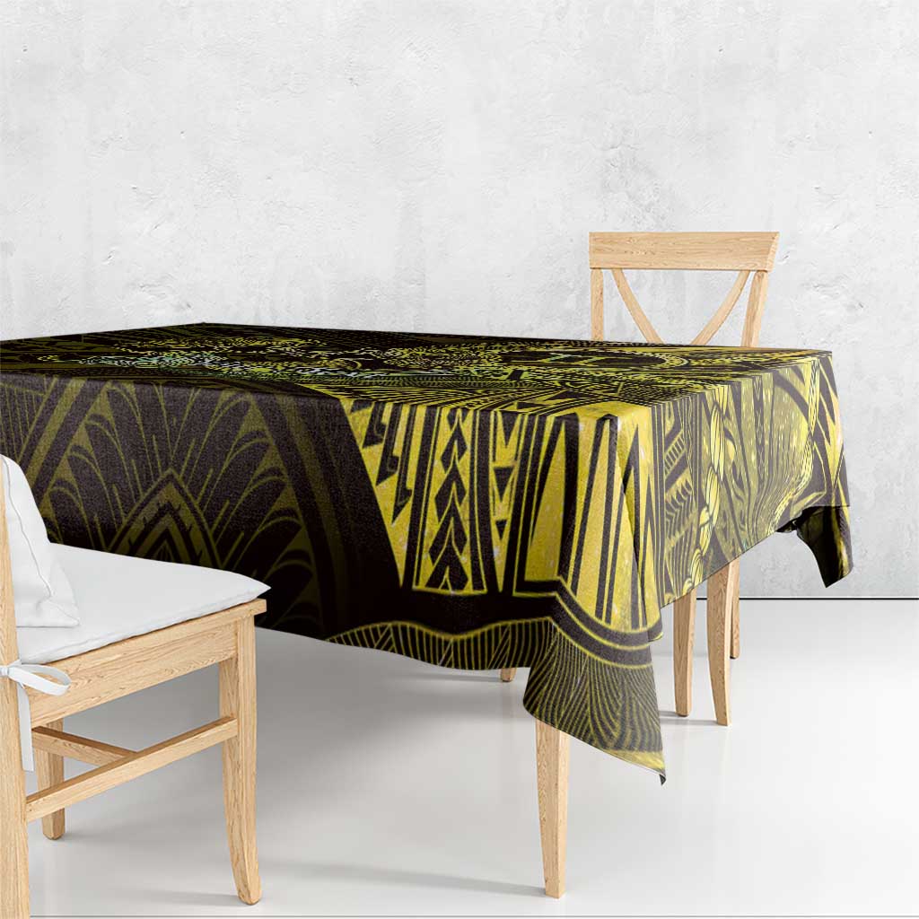 Personalised Polynesia Zodiac Gemini Tablecloth Galaxy Polynesian Pattern Chest Tattoo Style LT14 - Polynesian Pride