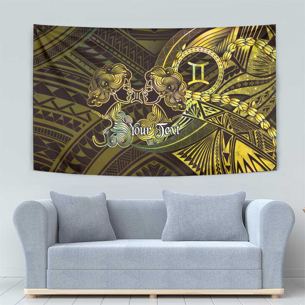 Personalised Polynesia Zodiac Gemini Tapestry Galaxy Polynesian Pattern Chest Tattoo Style LT14 - Polynesian Pride
