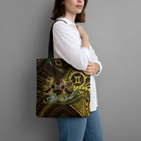 Personalised Polynesia Zodiac Gemini Tote Bag Galaxy Polynesian Pattern Chest Tattoo Style LT14 - Polynesian Pride