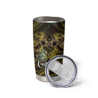 Personalised Polynesia Zodiac Gemini Tumbler Cup Galaxy Polynesian Pattern Chest Tattoo Style LT14 - Polynesian Pride