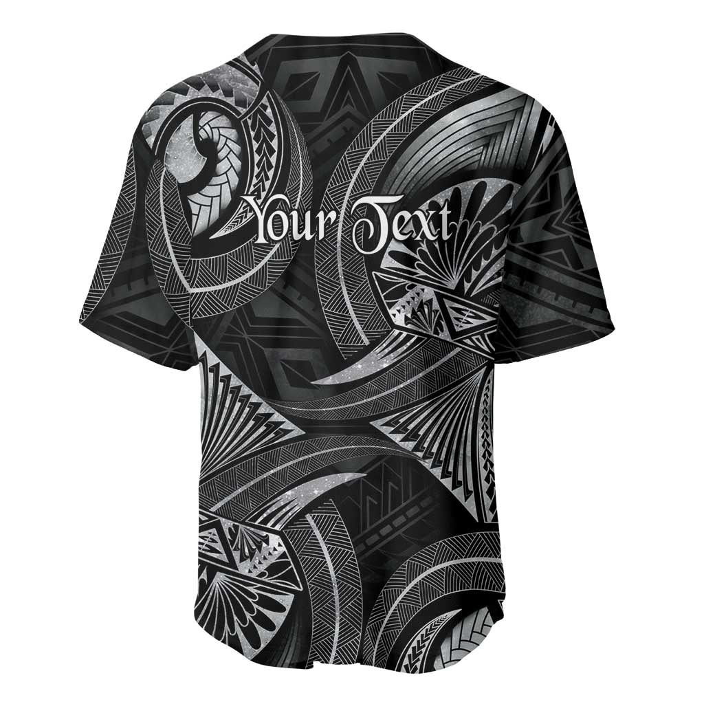 Personalised Polynesia Zodiac Cancer Baseball Jersey Galaxy Polynesian Pattern Chest Tattoo Style LT14 - Polynesian Pride