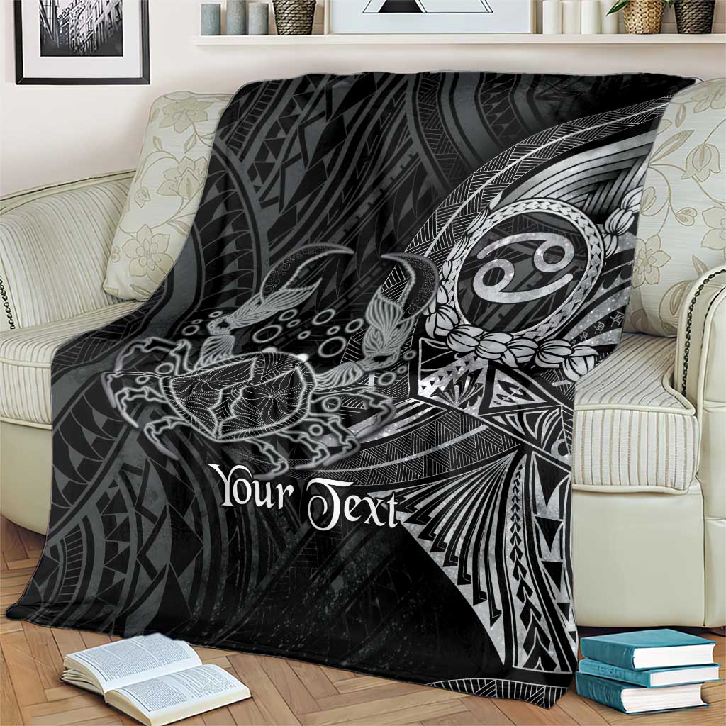 Personalised Polynesia Zodiac Cancer Blanket Galaxy Polynesian Pattern Chest Tattoo Style LT14 - Polynesian Pride