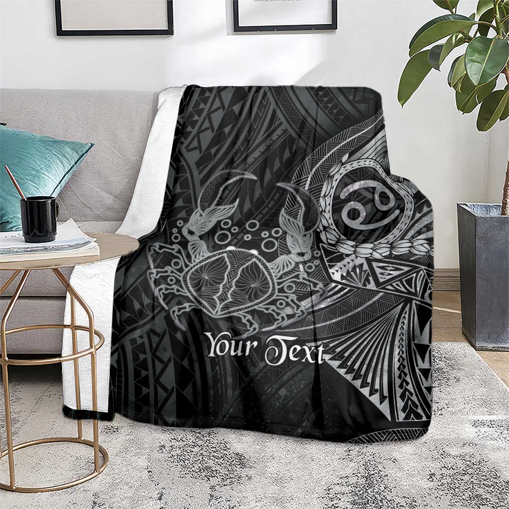 Personalised Polynesia Zodiac Cancer Blanket Galaxy Polynesian Pattern Chest Tattoo Style LT14 - Polynesian Pride