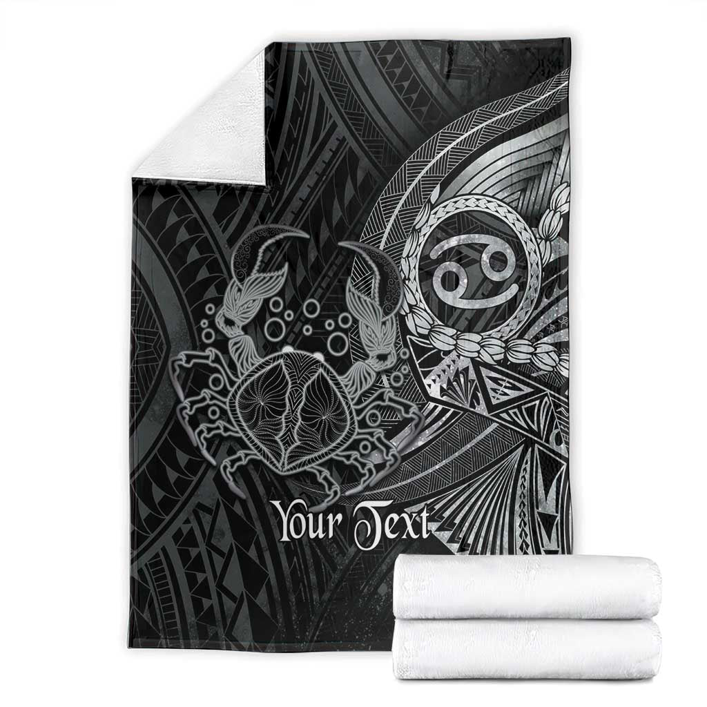 Personalised Polynesia Zodiac Cancer Blanket Galaxy Polynesian Pattern Chest Tattoo Style LT14 - Polynesian Pride
