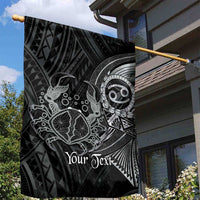Personalised Polynesia Zodiac Cancer Garden Flag Galaxy Polynesian Pattern Chest Tattoo Style LT14 - Polynesian Pride