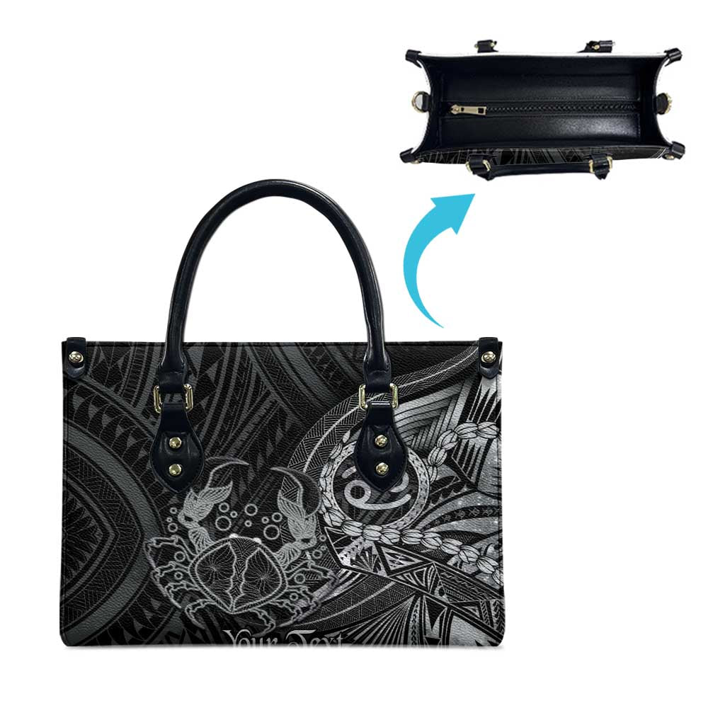 Personalised Polynesia Zodiac Cancer Leather Bag Galaxy Polynesian Pattern Chest Tattoo Style LT14 - Polynesian Pride