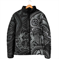 Personalised Polynesia Zodiac Cancer Padded Jacket Galaxy Polynesian Pattern Chest Tattoo Style LT14 - Polynesian Pride