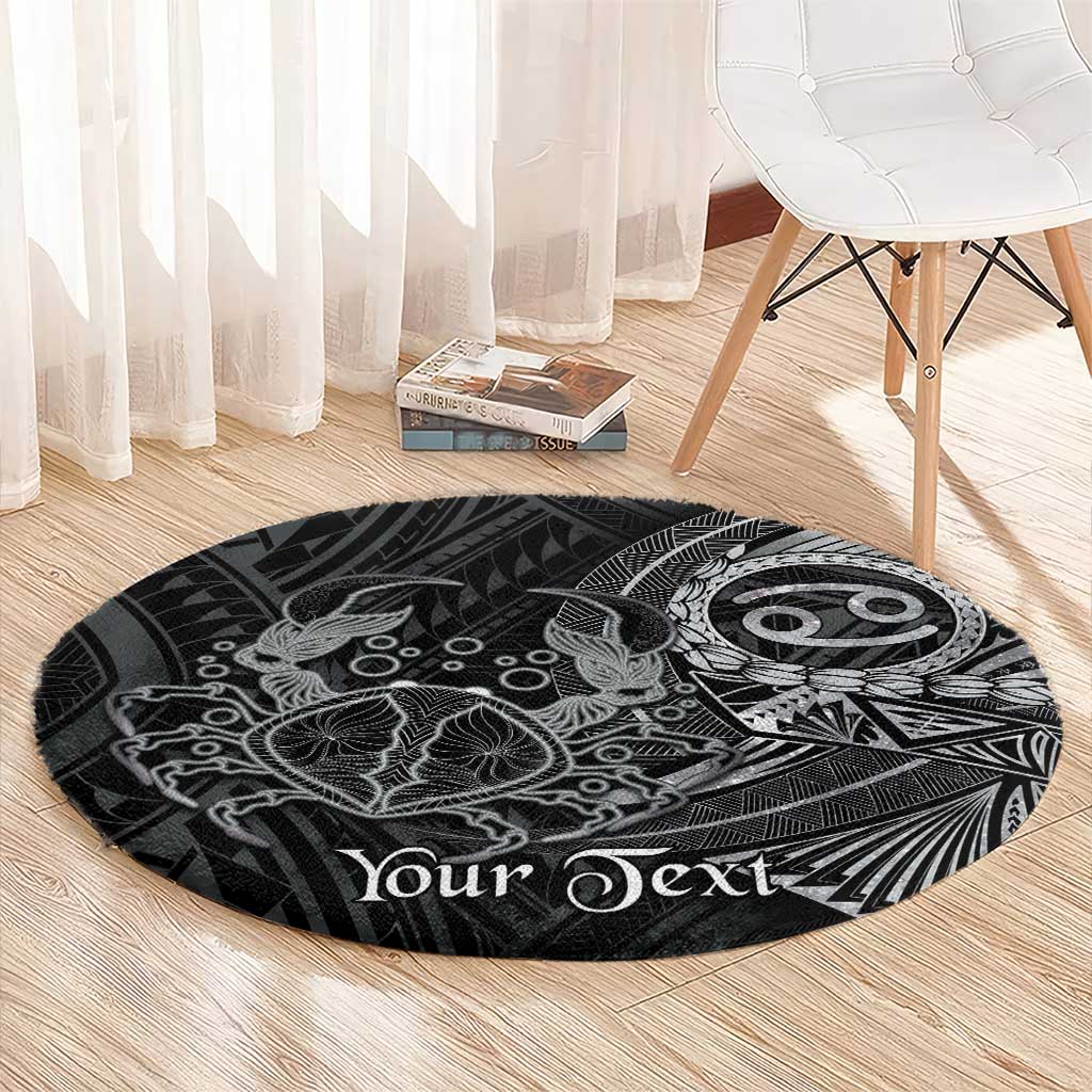 Personalised Polynesia Zodiac Cancer Round Carpet Galaxy Polynesian Pattern Chest Tattoo Style LT14 - Polynesian Pride