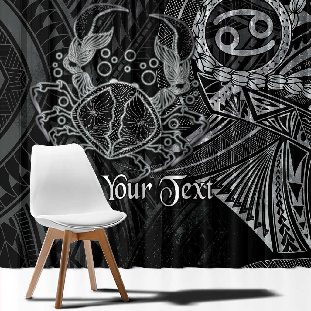 Personalised Polynesia Zodiac Cancer Window Curtain Galaxy Polynesian Pattern Chest Tattoo Style LT14 - Polynesian Pride