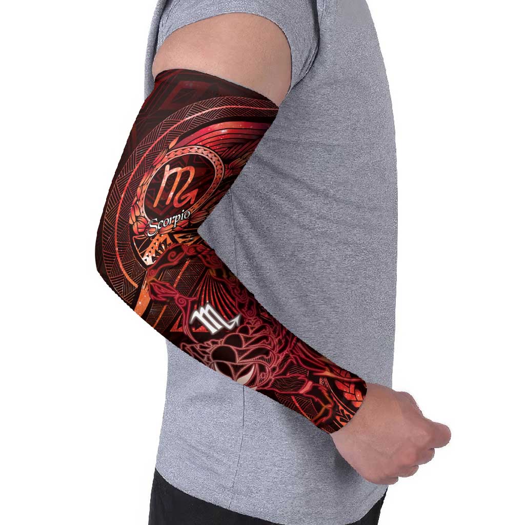 Personalised Polynesia Zodiac Scorpio Arm Sleeves Galaxy Polynesian Pattern Chest Tattoo Style LT14 - Polynesian Pride