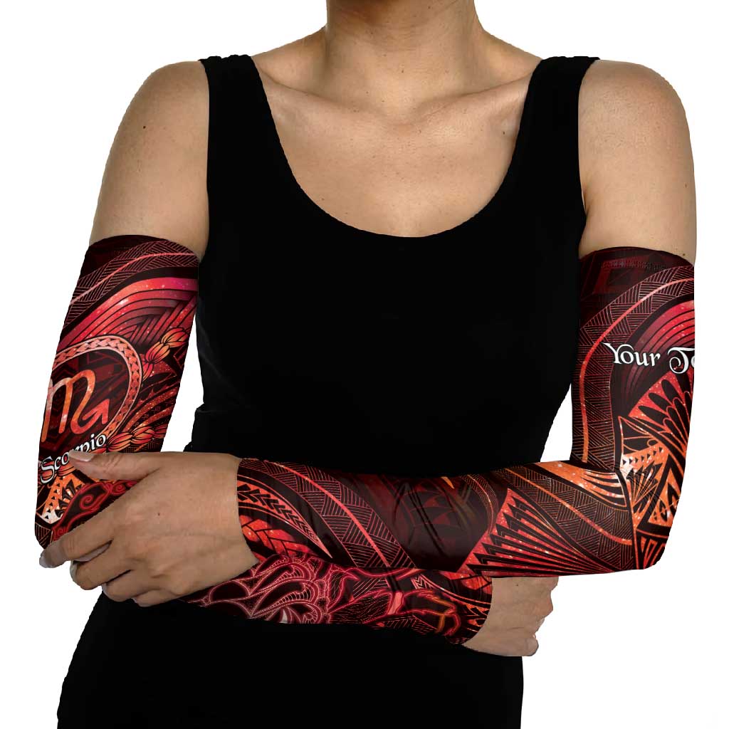 Personalised Polynesia Zodiac Scorpio Arm Sleeves Galaxy Polynesian Pattern Chest Tattoo Style LT14 - Polynesian Pride