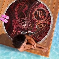 Personalised Polynesia Zodiac Scorpio Beach Blanket Galaxy Polynesian Pattern Chest Tattoo Style LT14 - Polynesian Pride