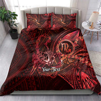 Personalised Polynesia Zodiac Scorpio Bedding Set Galaxy Polynesian Pattern Chest Tattoo Style LT14 - Polynesian Pride