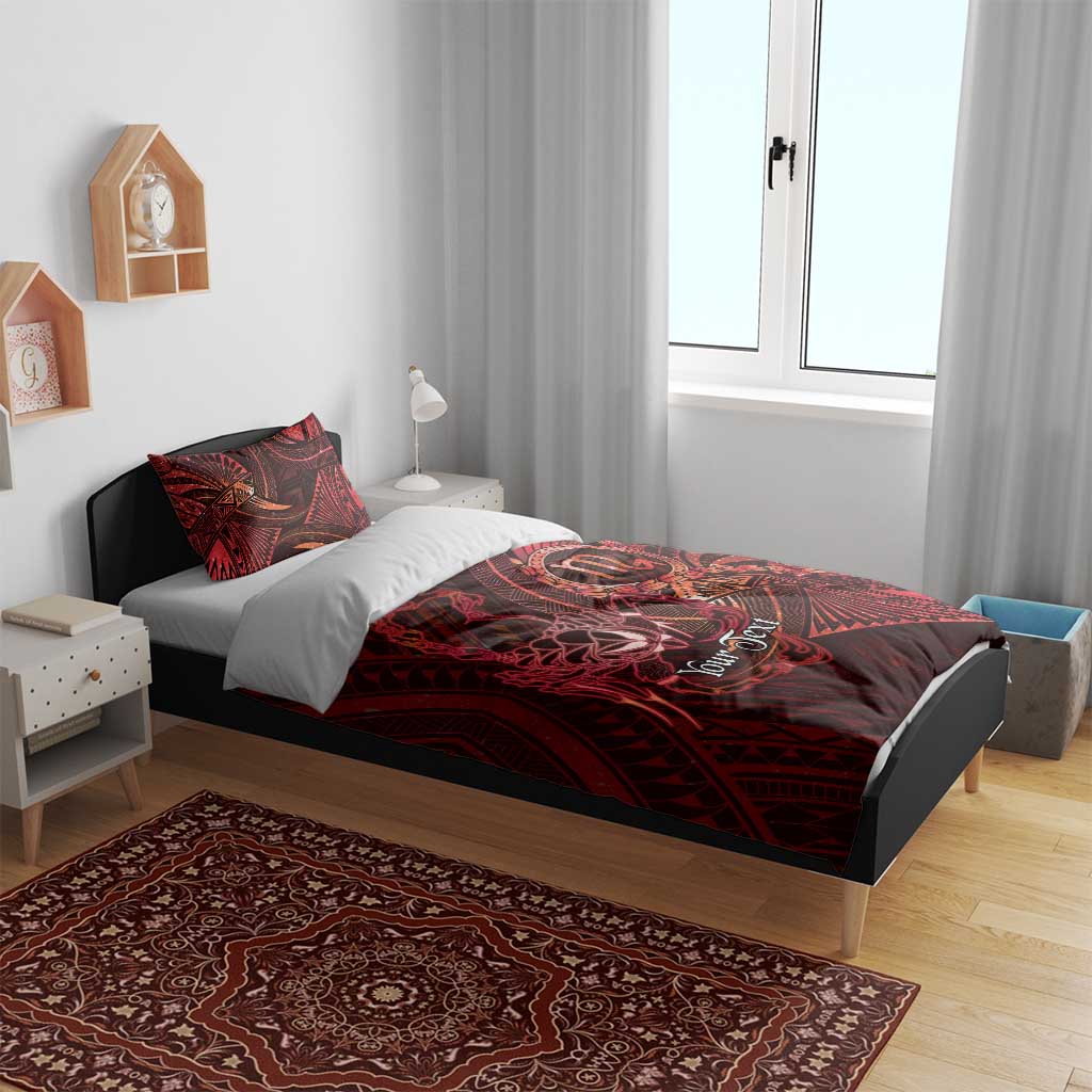 Personalised Polynesia Zodiac Scorpio Bedding Set Galaxy Polynesian Pattern Chest Tattoo Style LT14 - Polynesian Pride