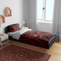 Personalised Polynesia Zodiac Scorpio Bedding Set Galaxy Polynesian Pattern Chest Tattoo Style LT14 - Polynesian Pride