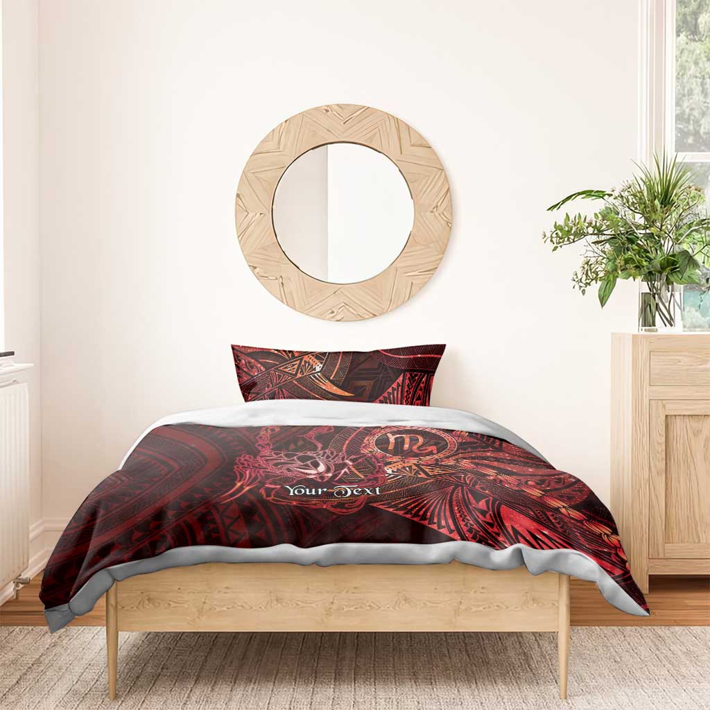 Personalised Polynesia Zodiac Scorpio Bedding Set Galaxy Polynesian Pattern Chest Tattoo Style LT14 - Polynesian Pride