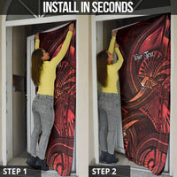 Personalised Polynesia Zodiac Scorpio Door Cover Galaxy Polynesian Pattern Chest Tattoo Style LT14 - Polynesian Pride