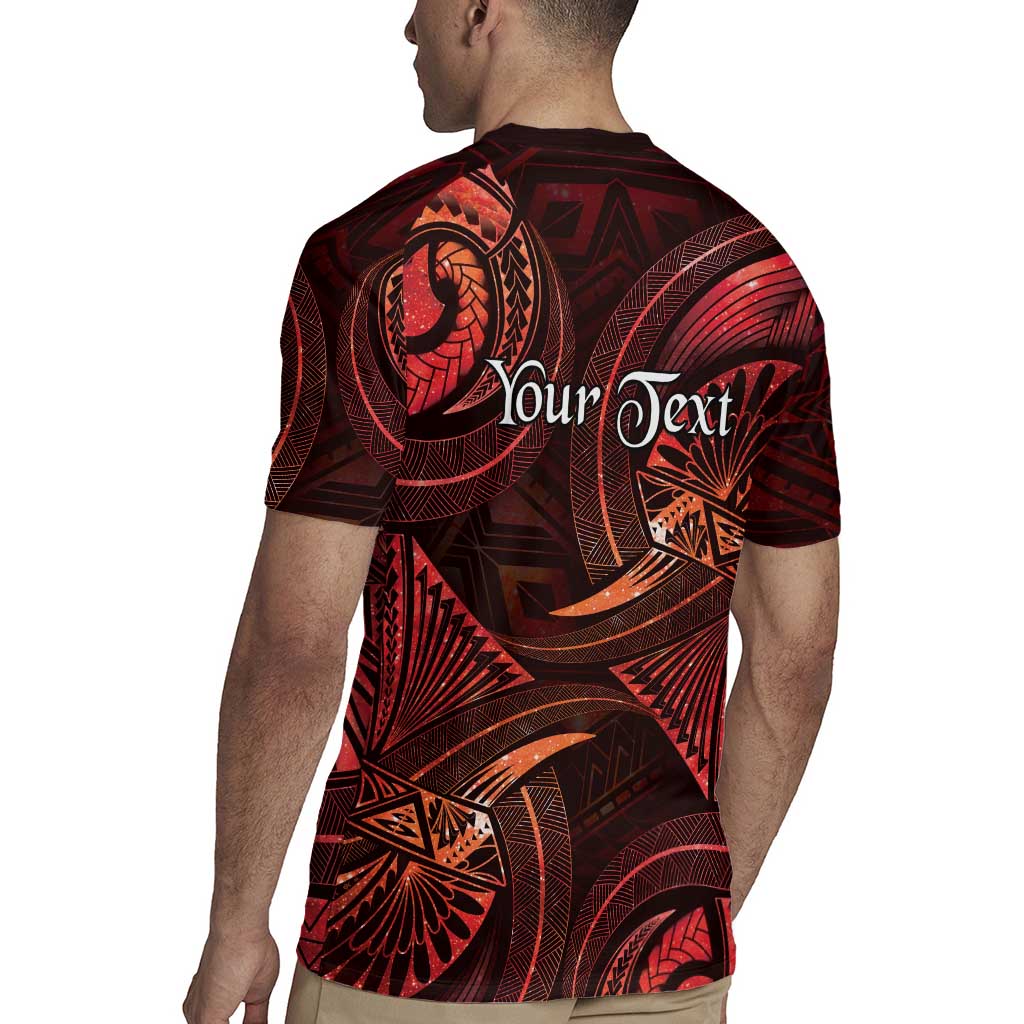 Personalised Polynesia Zodiac Scorpio Rugby Jersey Galaxy Polynesian Pattern Chest Tattoo Style LT14 - Polynesian Pride