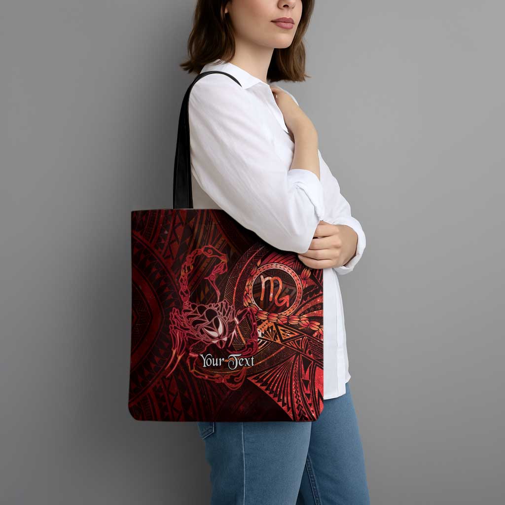 Personalised Polynesia Zodiac Scorpio Tote Bag Galaxy Polynesian Pattern Chest Tattoo Style LT14 - Polynesian Pride