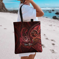 Personalised Polynesia Zodiac Scorpio Tote Bag Galaxy Polynesian Pattern Chest Tattoo Style LT14 - Polynesian Pride