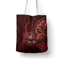Personalised Polynesia Zodiac Scorpio Tote Bag Galaxy Polynesian Pattern Chest Tattoo Style LT14 - Polynesian Pride
