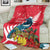 New Zealand Christmas In July Blanket Tui Bird With Kowhai Meri Kirihimete