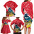 New Zealand Christmas In July Family Matching Long Sleeve Bodycon Dress and Hawaiian Shirt Tui Bird With Kowhai Meri Kirihimete