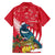 New Zealand Christmas In July Family Matching Puletasi and Hawaiian Shirt Tui Bird With Kowhai Meri Kirihimete