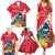 New Zealand Christmas In July Family Matching Summer Maxi Dress and Hawaiian Shirt Tui Bird With Kowhai Meri Kirihimete