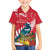 New Zealand Christmas In July Kid Hawaiian Shirt Tui Bird With Kowhai Meri Kirihimete