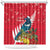 New Zealand Christmas In July Shower Curtain Tui Bird With Kowhai Meri Kirihimete